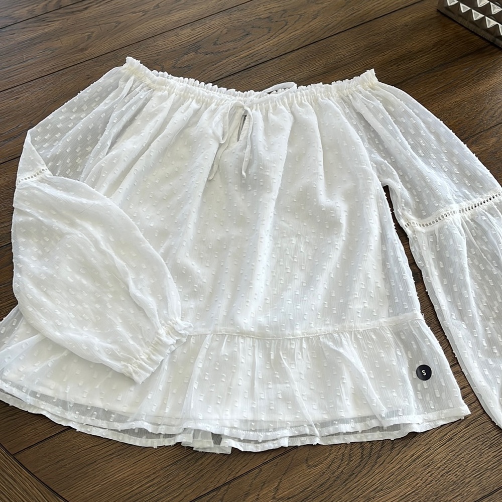 White flowy shirt